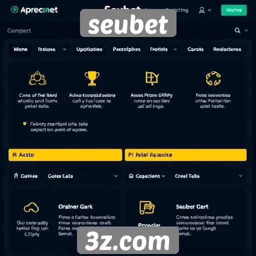 Características principais do site seubet